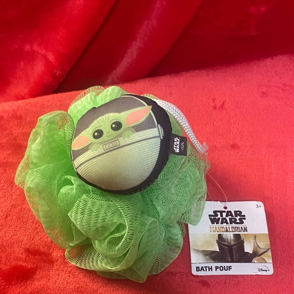 🤑3/$15🤑 Star Wars Mandalorian Green Bath Pouf